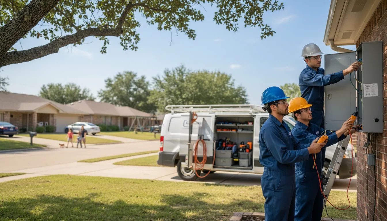 Certified electrician providing emergency electrical services in Brook Park, MN